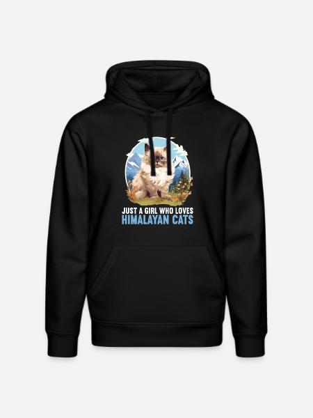 Himalayan Cat Colourpoint Katze - Stanley/Stella DRUMMER Unisex Organic Hoodie - black