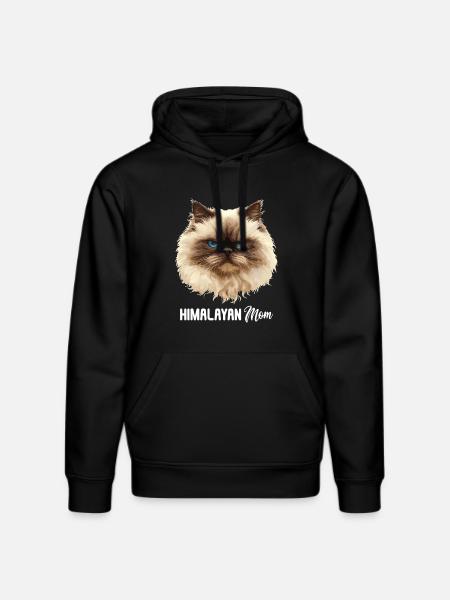 Himalayan Cat Colourpoint Katze - Stanley/Stella DRUMMER Unisex Organic Hoodie - black