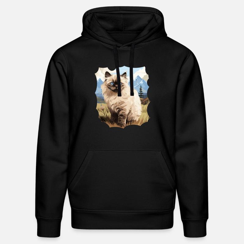 Chat de l’Himalaya Colourpoint Katze - Sweat à capuche bio DRUMMER Stanley/Stella Unisexe - noir