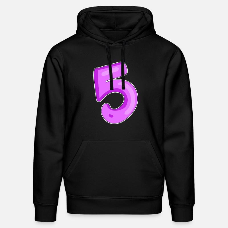 Numéro numéro 5 - Sweat à capuche bio DRUMMER Stanley/Stella Unisexe - noir