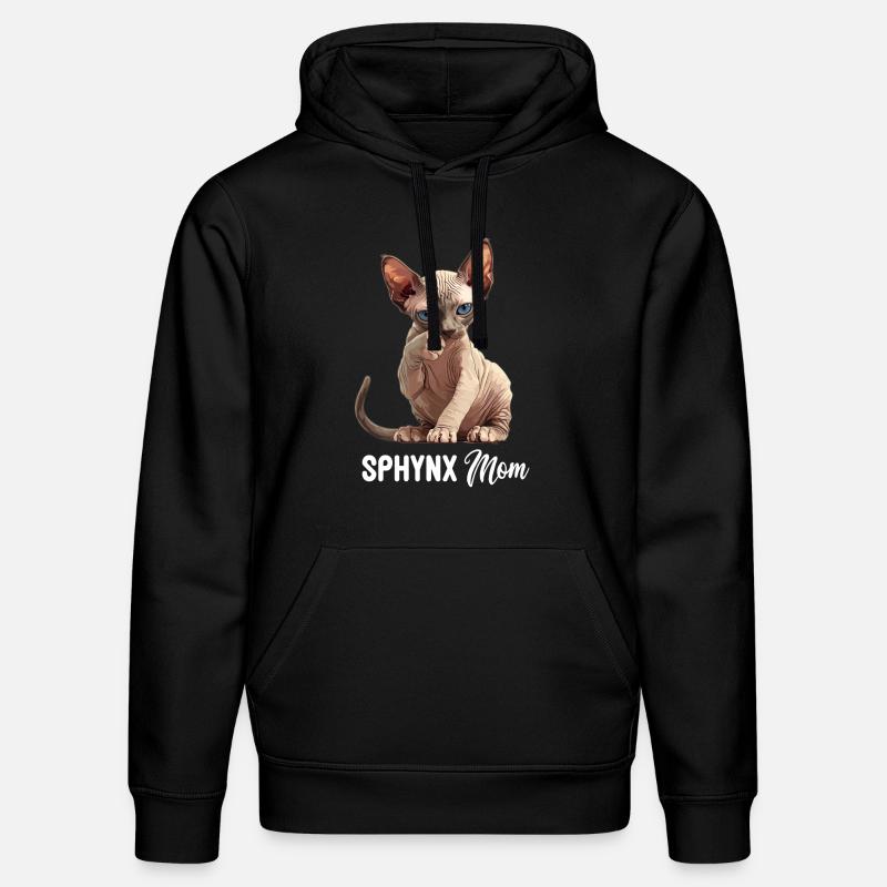 Sphynx Kätzchen Sphynx Katze - Stanley/Stella Unisex Bio-Hoodie DRUMMER  - Schwarz