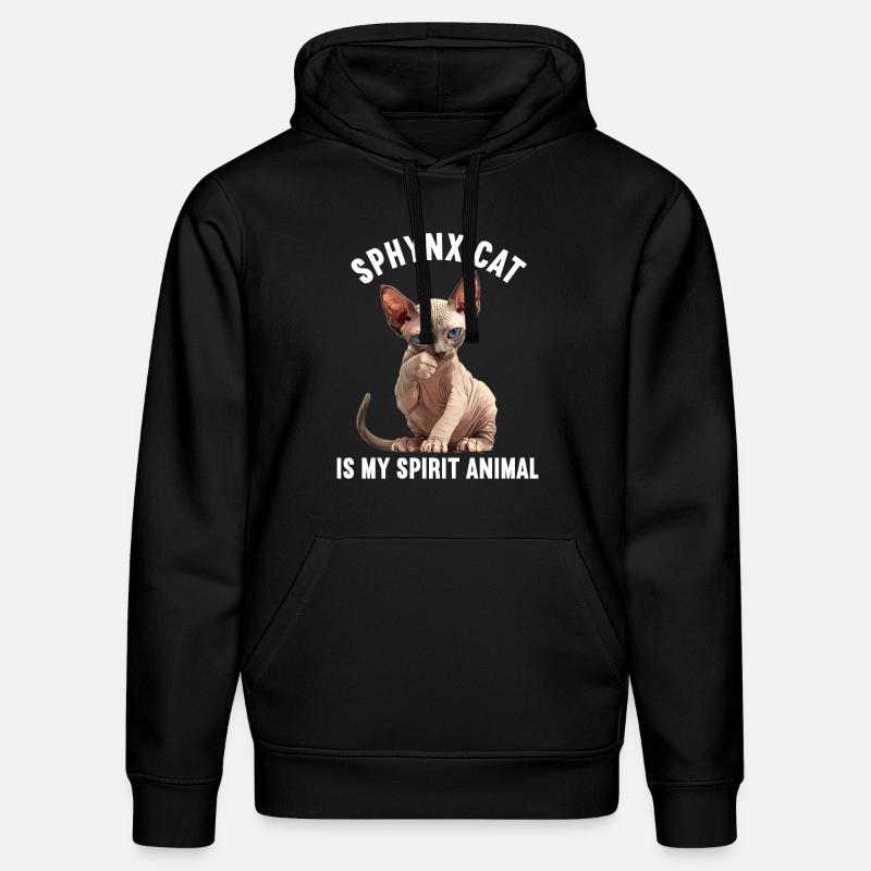 Sphynx Kätzchen Sphynx Katze - Stanley/Stella Unisex Bio-Hoodie DRUMMER  - Schwarz