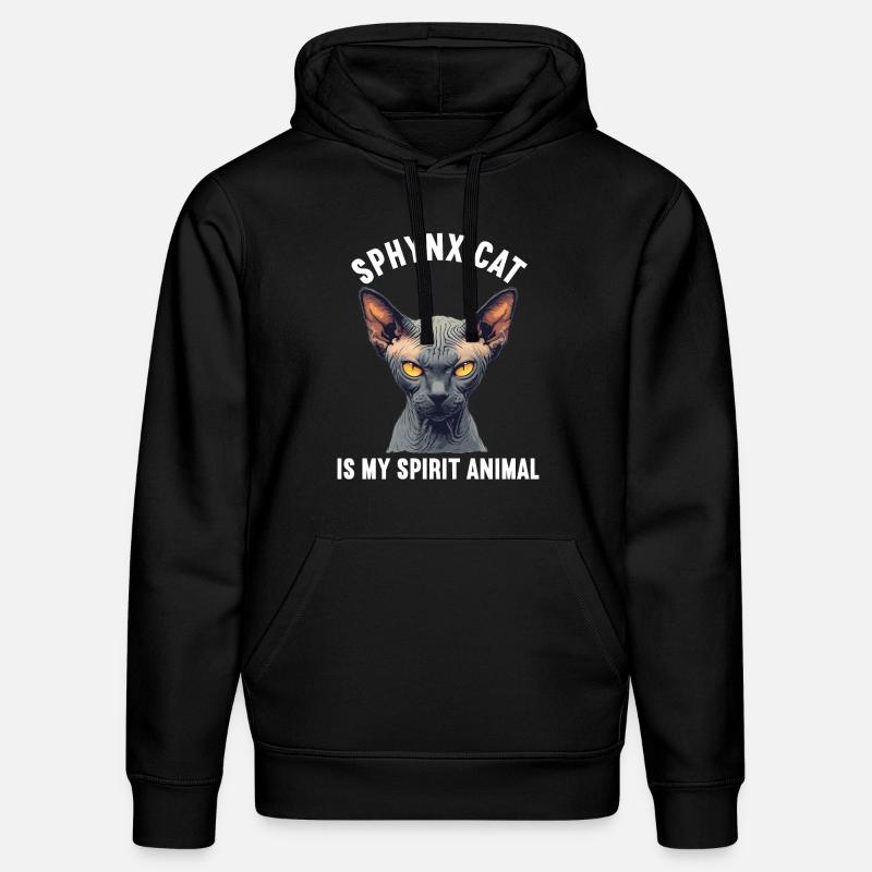 Sphynx Kitten Sphynx Cat - Stanley/Stella DRUMMER Unisex Organic Hoodie - black