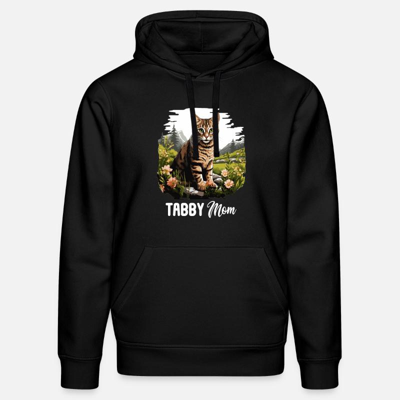 Tabby Kätzchen Tabby Katze - Stanley/Stella Unisex Bio-Hoodie DRUMMER - Schwarz
