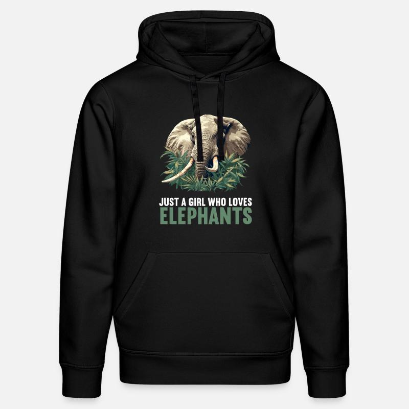 Éléphant Éléphant - Sweat à capuche bio DRUMMER Stanley/Stella Unisexe - noir