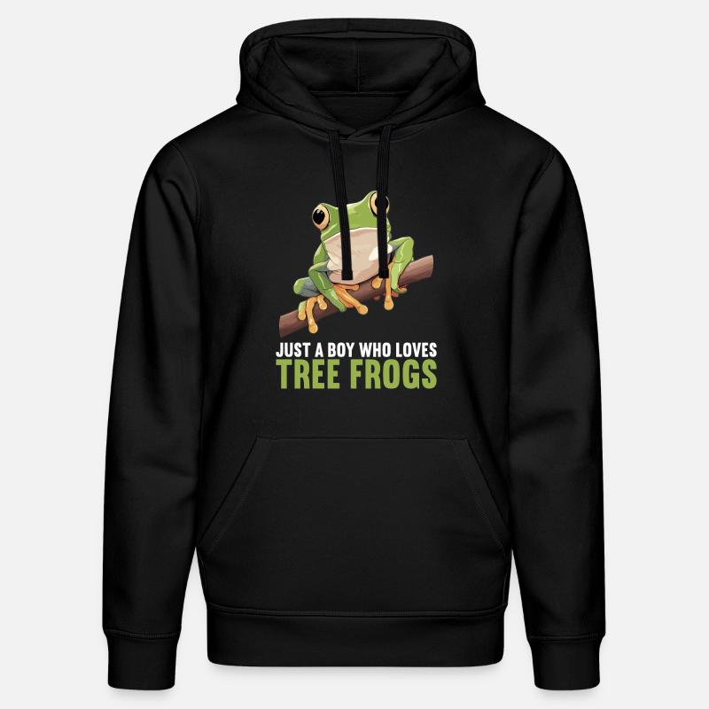 Rainette Baumfrösche Baumfrosch - Sweat à capuche bio DRUMMER Stanley/Stella Unisexe - noir