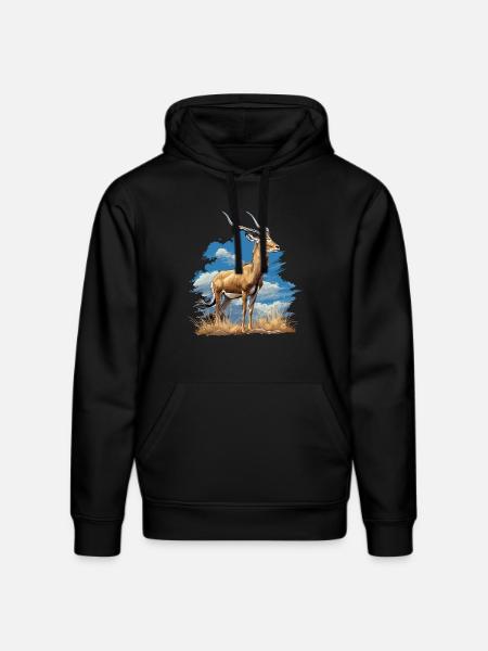 Antelope Antilopen Antilope - Stanley/Stella DRUMMER Unisex Organic Hoodie - black