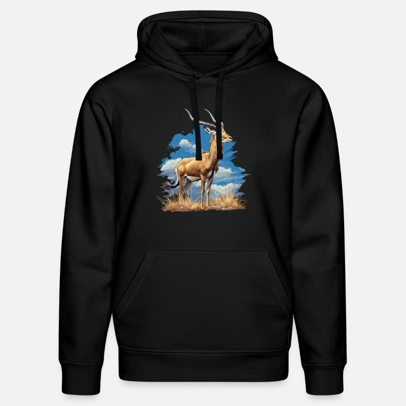 Antelope Antilopen Antilope - Stanley/Stella Unisex Bio-Hoodie DRUMMER  - Schwarz