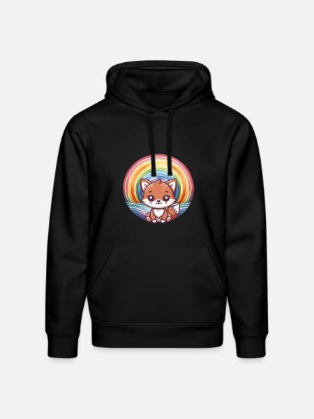 Fuchs Füchse Kinder Kind - Stanley/Stella Unisex Bio-Hoodie DRUMMER  - Schwarz