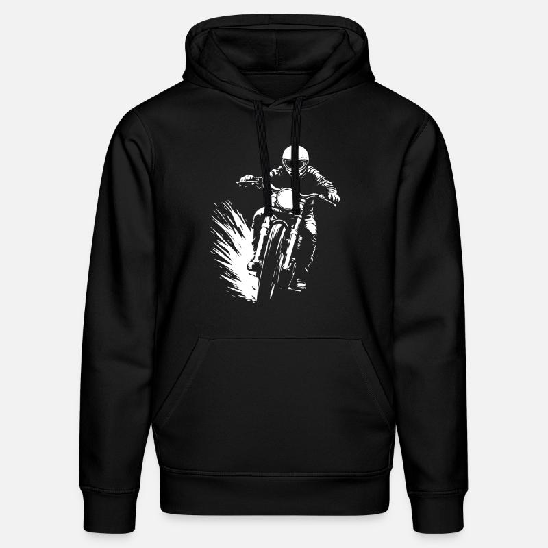 Cadeau Motard Motard - Sweat à capuche bio DRUMMER Stanley/Stella Unisexe - noir