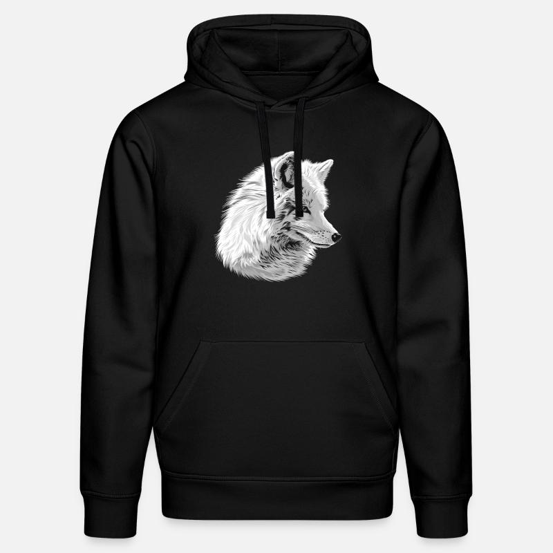 Arctic Fox Polarfüchse Polarfuchs - Stanley/Stella Unisex Bio-Hoodie DRUMMER  - Schwarz