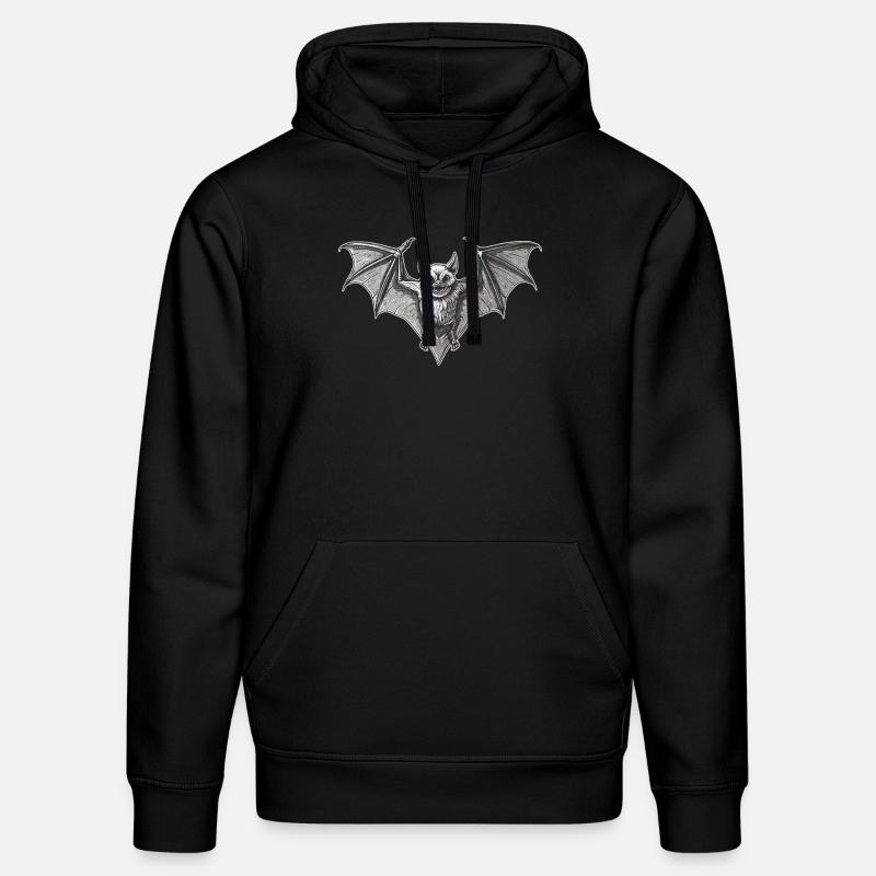Chauve-souris Chauve-souris - Sweat à capuche bio DRUMMER Stanley/Stella Unisexe - noir