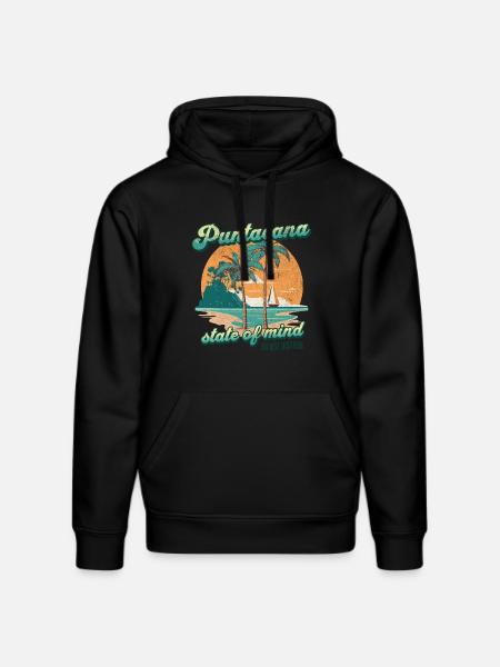 puntacana Estado de Ánimo Playa Vintage - Sudadera con capucha ecológica unisex DRUMMER de Stanley/Stella - negro