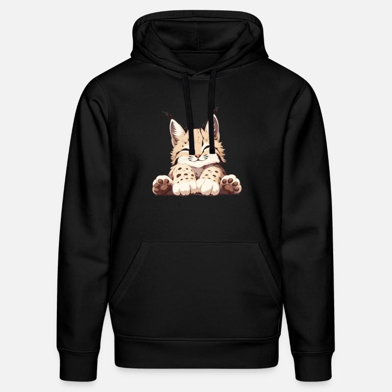 Lynx Luchse Luchs - Sweat à capuche bio DRUMMER Stanley/Stella Unisexe - noir