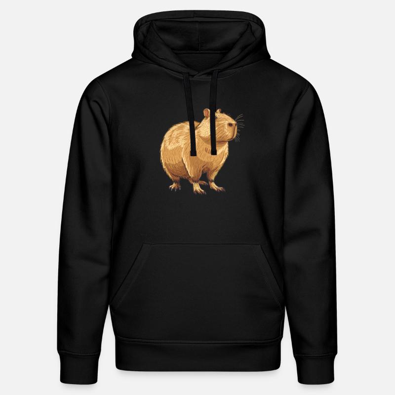 Capybaras Capybara - Sweat à capuche bio DRUMMER Stanley/Stella Unisexe - noir
