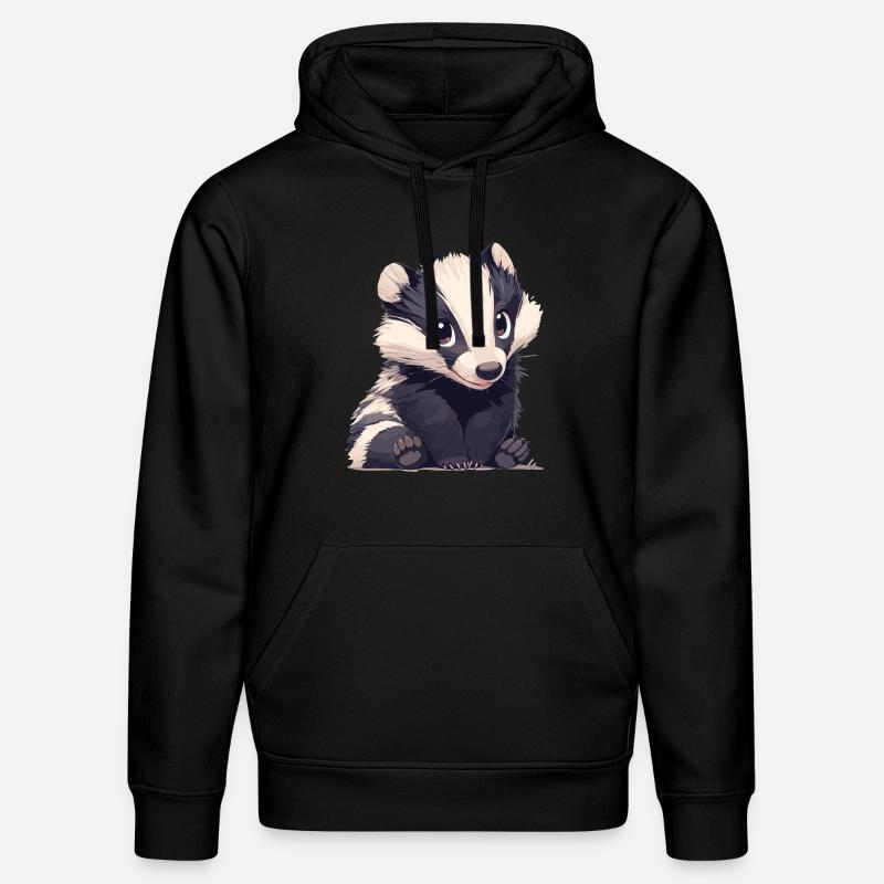 Badger Dachse Dachs - Stanley/Stella Unisex Bio-Hoodie DRUMMER  - Schwarz