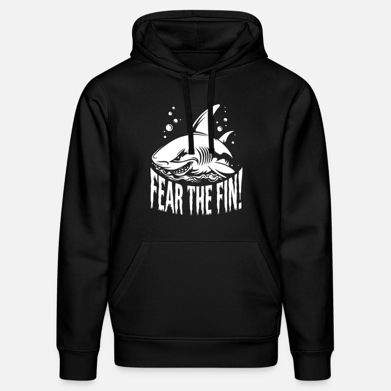 REQUIN, PEUR DE L’AILERON - Sweat à capuche bio DRUMMER Stanley/Stella Unisexe - noir