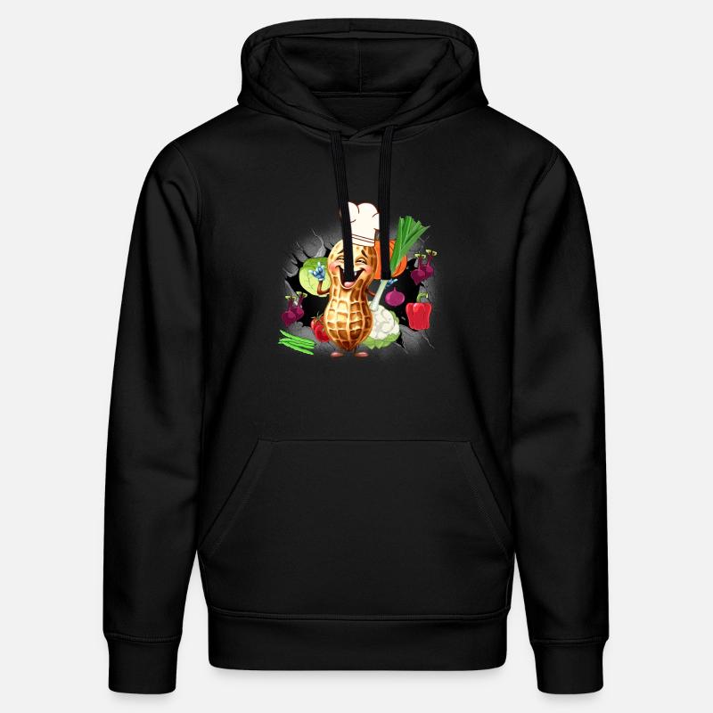 Cuisinier Cuisiniers Légumes Cuisine - Sweat à capuche bio DRUMMER Stanley/Stella Unisexe - noir