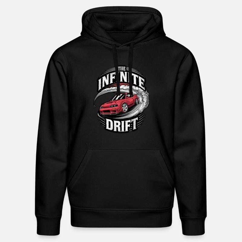 infinite drift - course voiture - Sweat à capuche bio DRUMMER Stanley/Stella Unisexe - noir