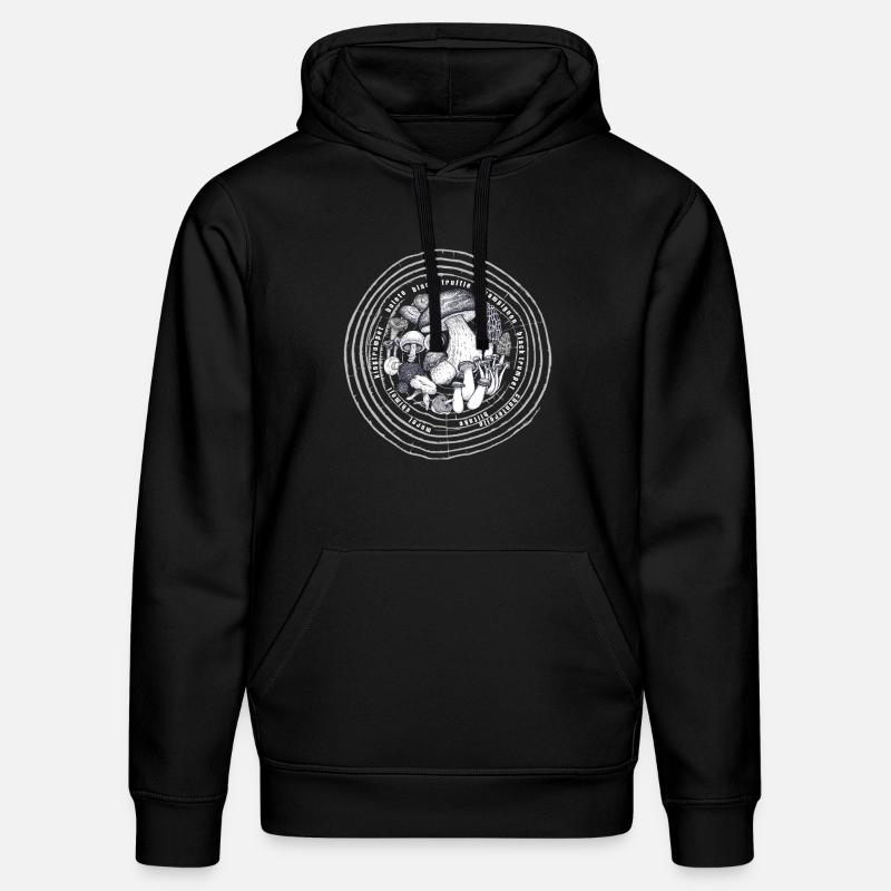 Pilze Natur Champignons Nature - Sweat à capuche bio DRUMMER Stanley/Stella Unisexe - noir
