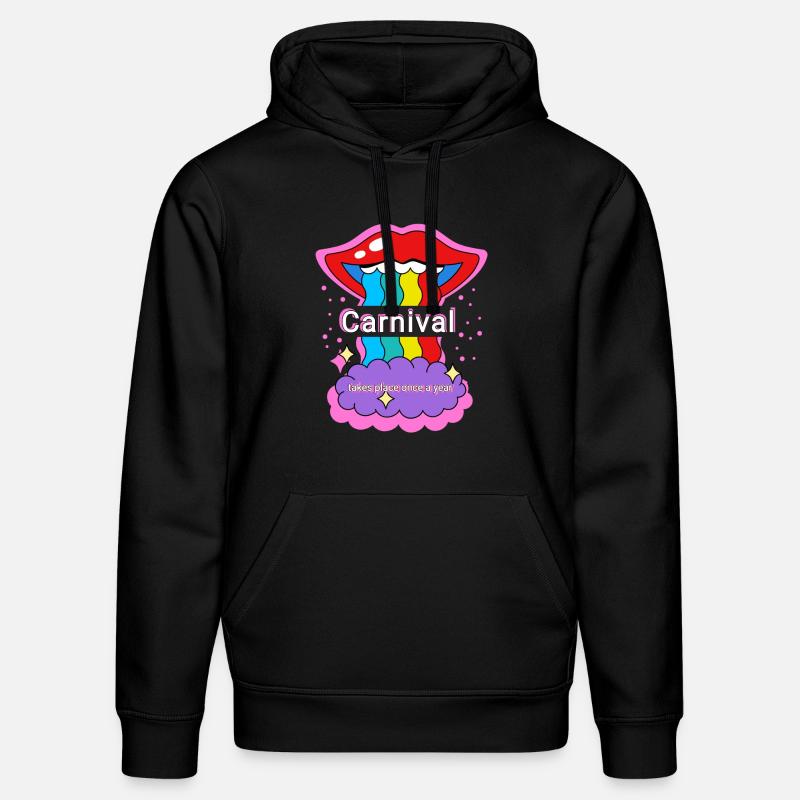 Carnival Regenbogen Farben - Stanley/Stella Unisex Bio-Hoodie DRUMMER - Schwarz