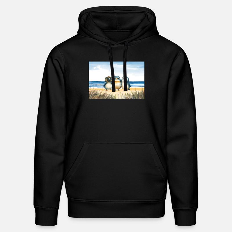 Bezaubernde Pinguine Adorables Pinguins - Sweat à capuche bio DRUMMER Stanley/Stella Unisexe - noir