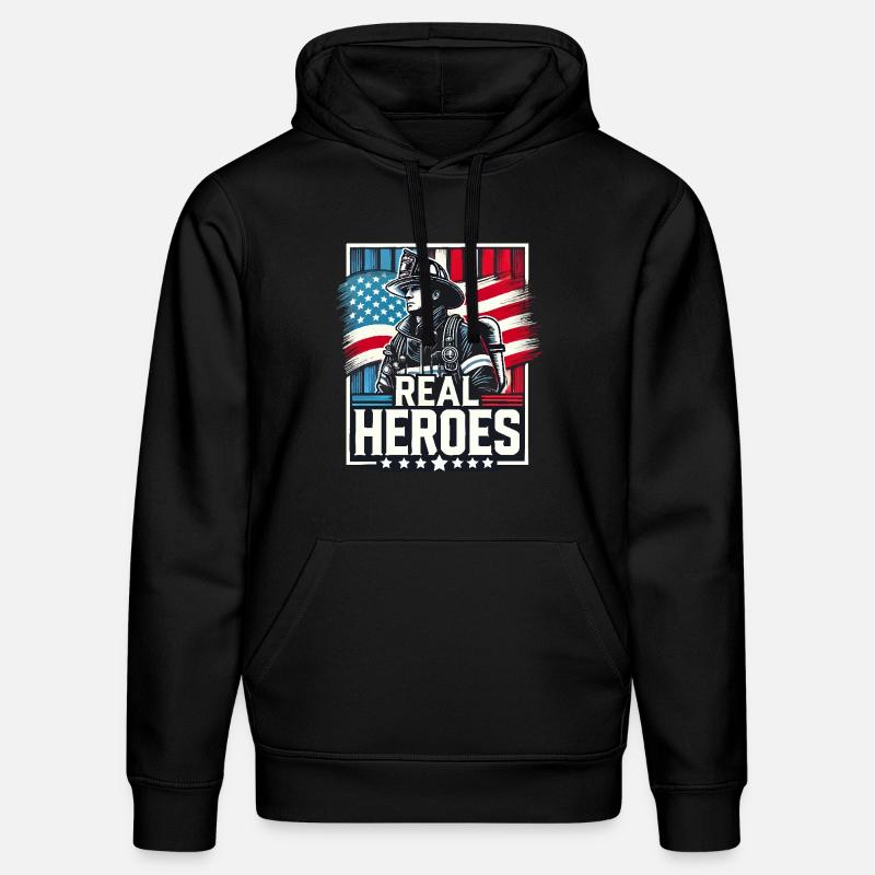 LAUFFEUER - Stanley/Stella Unisex Bio-Hoodie DRUMMER  - Schwarz