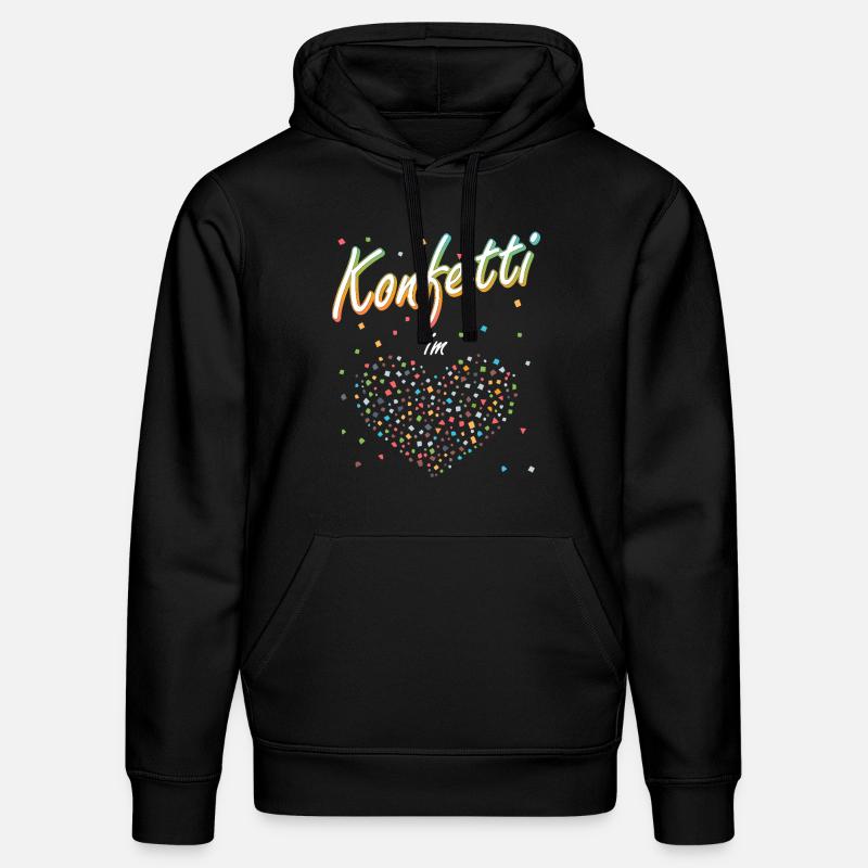 confettis carnaval carnaval design amusant - Sweat à capuche bio DRUMMER Stanley/Stella Unisexe - noir