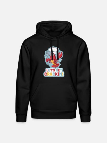 LET'S GET CRACKIN - Stanley/Stella DRUMMER Unisex Organic Hoodie - black