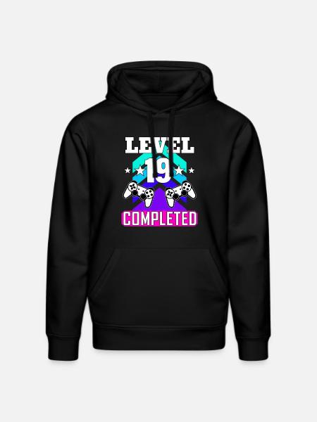 19 Birthday - Stanley/Stella DRUMMER Unisex Organic Hoodie - black