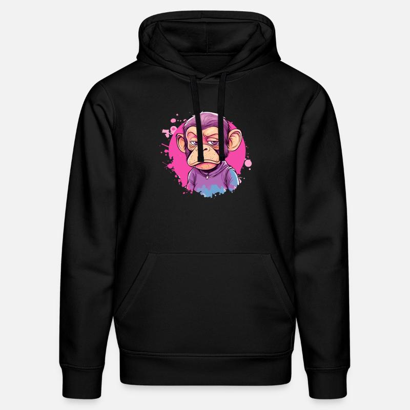 Singe Style de rue - Sweat à capuche bio DRUMMER Stanley/Stella Unisexe - noir