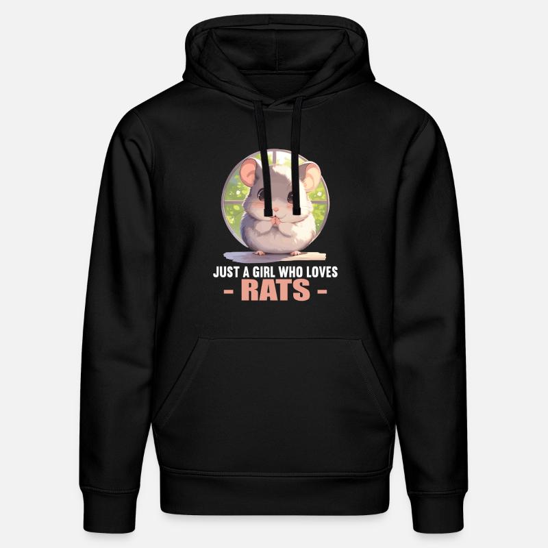 Ratten Ratte - Stanley/Stella Unisex Bio-Hoodie DRUMMER - Schwarz