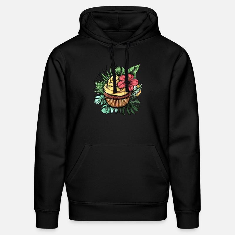 Tropical Cupcake - Sweat à capuche bio DRUMMER Stanley/Stella Unisexe - noir