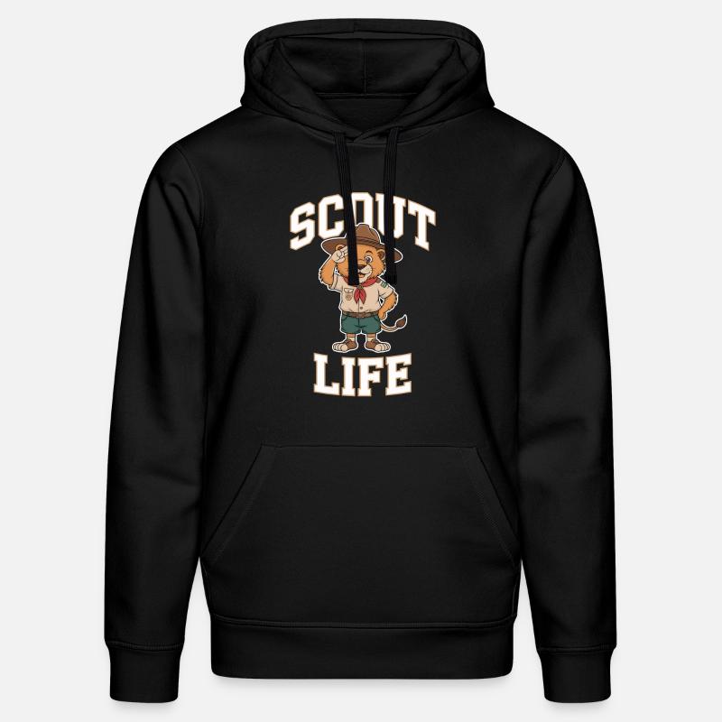 Scout Guide Scout Camping - Sweat à capuche bio DRUMMER Stanley/Stella Unisexe - noir