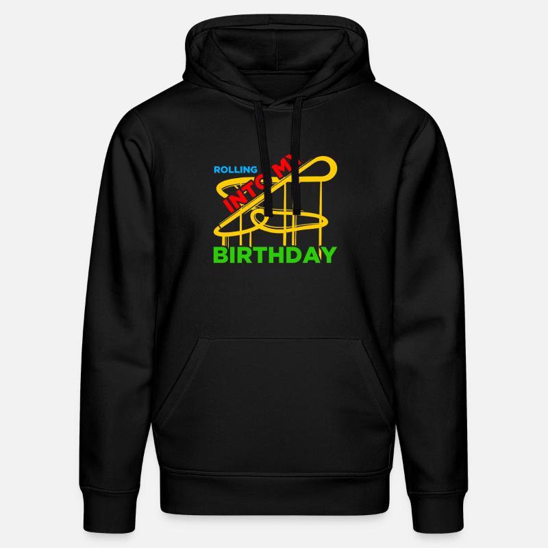 Rolling into Freizeitpark Rollercoaster Achterbahn - Stanley/Stella Unisex Bio-Hoodie DRUMMER  - Schwarz