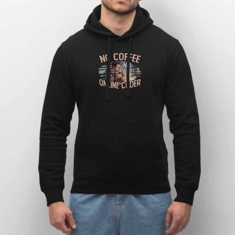 Online Coder No Coffee No Programming Coffee Lover Stanley/Stella Unisex Bio-Hoodie DRUMMER 