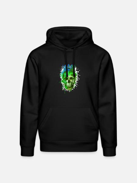 King Skull Crown - Stanley/Stella DRUMMER Unisex Organic Hoodie - black
