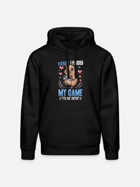 Capybara Gamer Gaming - Stanley/Stella DRUMMER Unisex Organic Hoodie - black