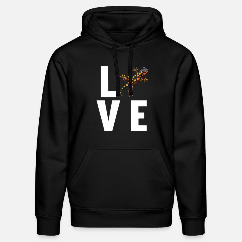 Salamanders Salamander - Stanley/Stella Unisex Bio-Hoodie DRUMMER  - Schwarz