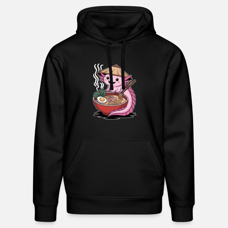 Ramen Axolotl à la japonaise - Sweat à capuche bio DRUMMER Stanley/Stella Unisexe - noir