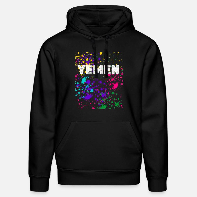 YEMEN éclaboussures Design - Sweat à capuche bio DRUMMER Stanley/Stella Unisexe - noir