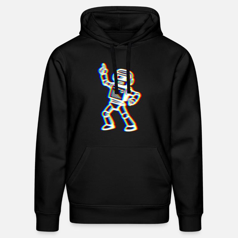 Bot Glitch – Ton Rythme! - Sweat à capuche bio DRUMMER Stanley/Stella Unisexe - noir