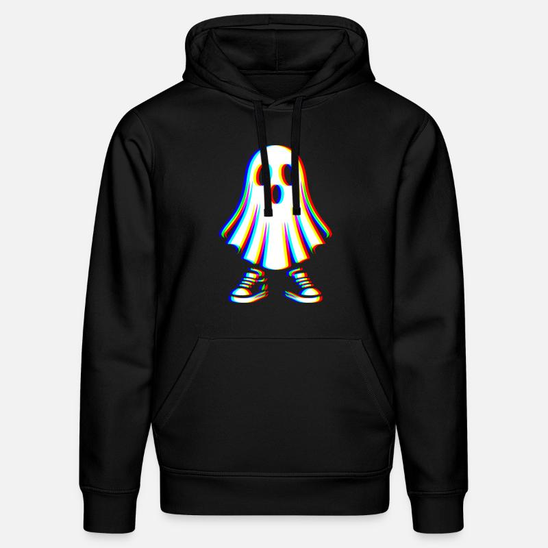 Fantôme Glitch – Style Spooky - Sweat à capuche bio DRUMMER Stanley/Stella Unisexe - noir