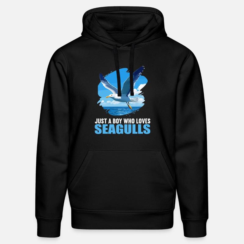 Mouettes Mouette - Sweat à capuche bio DRUMMER Stanley/Stella Unisexe - noir