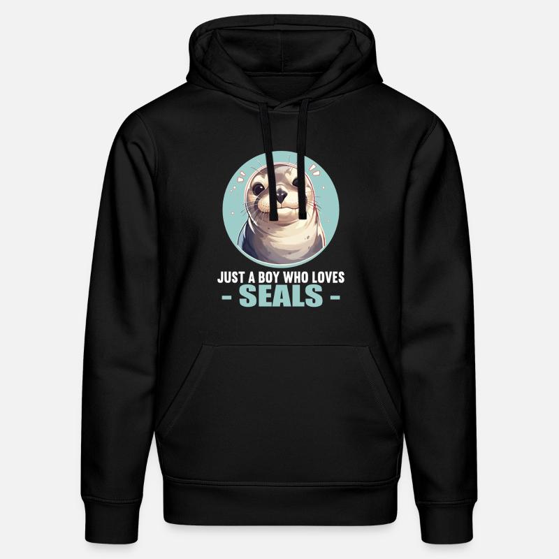 Robben Robbe - Stanley/Stella Unisex Bio-Hoodie DRUMMER - Schwarz