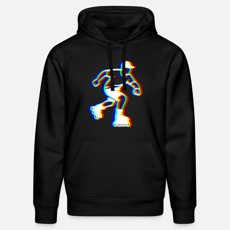 Skater Glitch – Balade Cool - Sweat à capuche bio DRUMMER Stanley/Stella Unisexe - noir