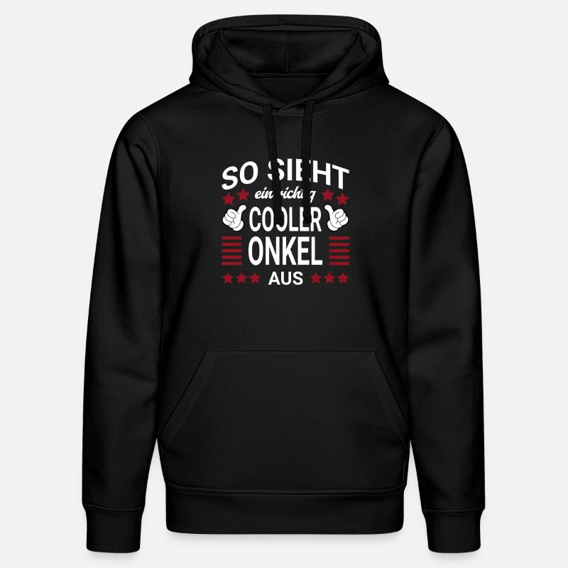 Style Oncle Cool - Sweat à capuche bio DRUMMER Stanley/Stella Unisexe - noir