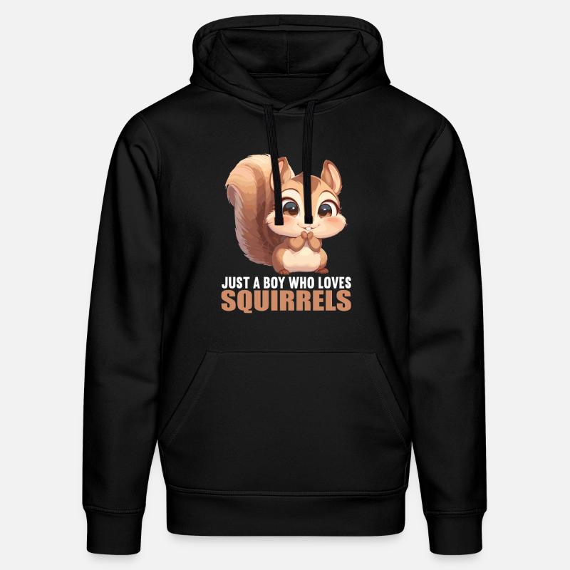 Eichhörnchen - Stanley/Stella Unisex Bio-Hoodie DRUMMER  - Schwarz