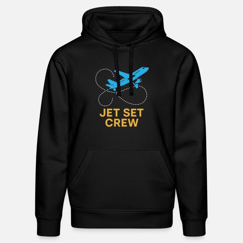 Flugbegleiter Kabinencrew Leben Luftfahrt - Stanley/Stella Unisex Bio-Hoodie DRUMMER - Schwarz