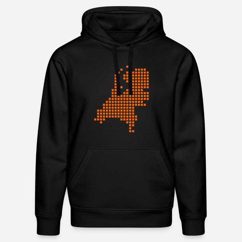 Pays-bas pixel map holland - Sweat à capuche bio DRUMMER Stanley/Stella Unisexe - noir